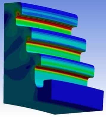 LP shrunk-on disc & blade attachment analysis